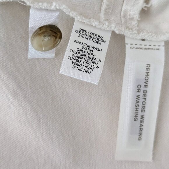 ANN TAYLOR LOFT Women's Bolero Textured Trim Jacket  Size M  Ivory  NWT - Picture 7 of 8